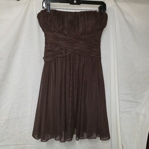Arden B overlay strapless dress